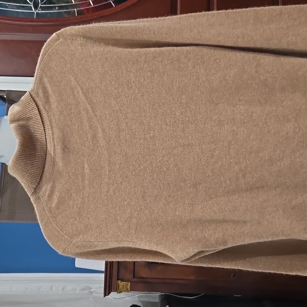 Charter Club Camel 100% Cashmere Turtleneck Sweater, XL - Picture 5 of 8